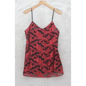 Empire Intimates L Floral Babydoll Chemise Slip Dress Coquette Romantic Vamp